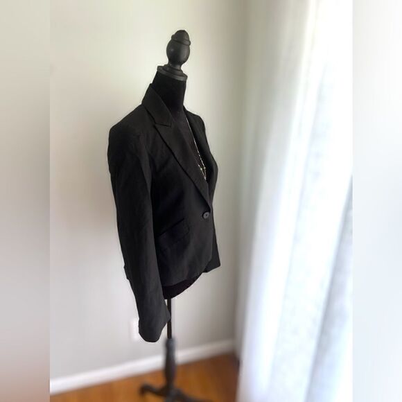 Theory Black Wool Blazer Size 2 - Picture 3 of 14